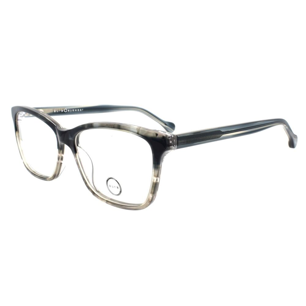 Aura Eyewear Magnolia BLK Women's Eyeglasses Frames Acetate 55-15-140 Black